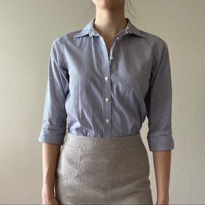 GAP fitted pinstriped button up shirt